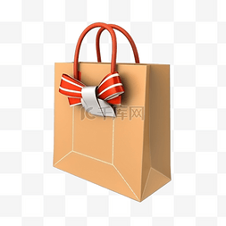bag图片_Shopping bag e commerce 3d 插图