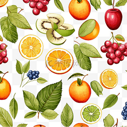 水果绘画图案