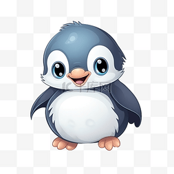 南極图片_可爱的小企鹅角色