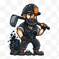 煤礦工人 向量