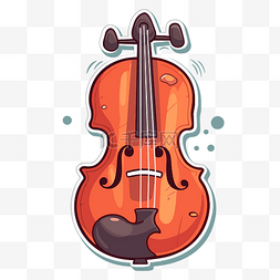 吉他音弦图片_大提琴剪贴画老式红色小提琴矢量
