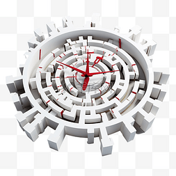 3d箭头方向图片_迷宫与箭头时间时钟隔离寻找解决