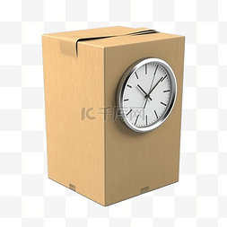 盒子手表图片_时钟盒包 3d 插图