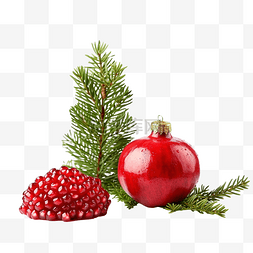 天然抗氧化剂图片_桌上的石榴红果甜，还有绿色圣诞