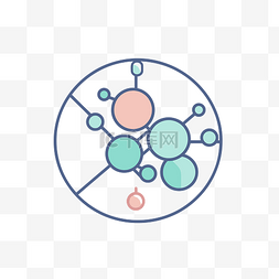 酶图片_有机分子图标说明 向量