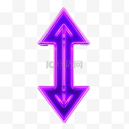 箭头现代图片_霓虹灯紫色箭头横幅霓虹灯箭头