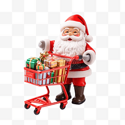 圣诞超市图片_圣诞老人和超市