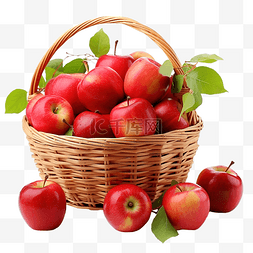 新鲜水果篮图片_新鲜收获的苹果