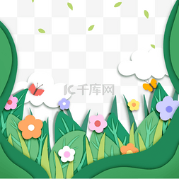玫瑰花丛插画图片_树丛草丛彩色花朵