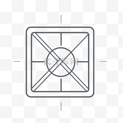 烤箱线图标 浅灰色的烤箱线图标 