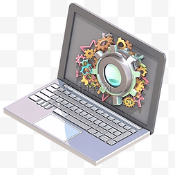 3d 插图搜索笔记本电脑病毒安全