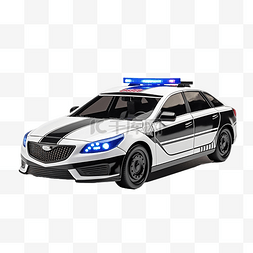 连带责任图片_警车 3d 渲染