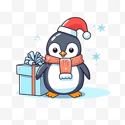 圣诞企鹅素材图片_圣诞企鹅角色