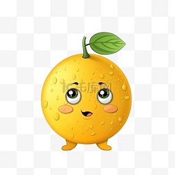 水果卡通人物柠檬
