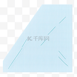 改进箭头图片_孤立的浅蓝色箭头方格纸