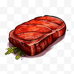 外婆菜午餐肉图片_牛排肉png插图