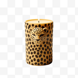 斑马印花图片_猎豹图案蜡烛