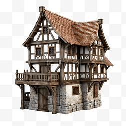 3d 中世纪房子