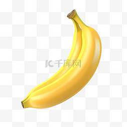 去皮香蕉图片_香蕉孤立 3d 渲染