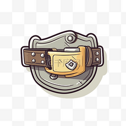 插图：装甲带上的带扣，内部有金