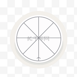 白色圆圈箭头图片_带有四个箭头的圆圈形式的白色圆