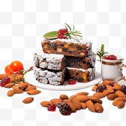 榛子和巧克力图片_Panforte 蛋糕配杏仁坚果干果和浆果