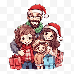 珍贵回忆图片_幸福的家庭在家过圣诞节