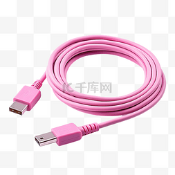 互联网连接图片_粉色 c 型 USB 电缆转 c 型