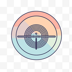 虚线圆圈图片_中间有一个圆圈的虚线圆圈 向量