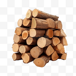 棕色木材背景图片_一堆柴火