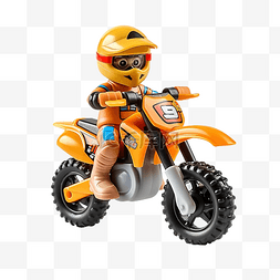 可爱的越野摩托车玩具