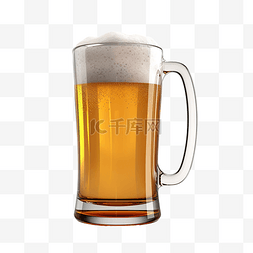 渲染中图片_3D 渲染中的啤酒用于图形资产 Web 