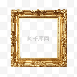 新冠肺炎卡片图片_带有路路通和复制空间的金色相框