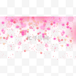 粉色炫酷光效图片_光点光效抽象组合横图粉色梦幻