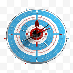 营销箭靶图片_数字营销的 3D 渲染达到了目标