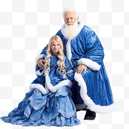 尼罗河坐垫图片_圣诞树附近穿着蓝色毛皮大衣的美