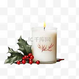 特带叶子图片_带蜡烛和叶子设计的圣诞销售
