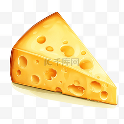 一块奶酪插画