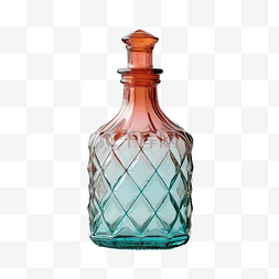 波西米亚风图片_波西米亚风彩色美学玻璃瓶，复古