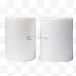 洗手池标牌图片_两卷白色薄纸或餐巾纸，用于厕所