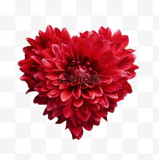 红色的花心