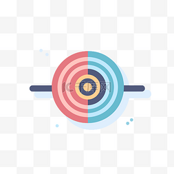 目标中心圆的平面设计 向量