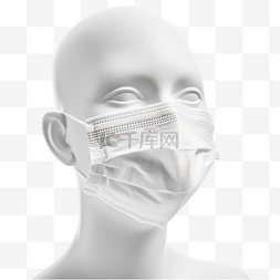 白色口罩防护病毒