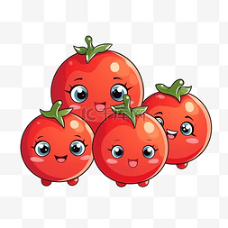 水彩小西红柿图片_小西红柿卡通