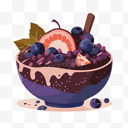 巴西莓碗 向量