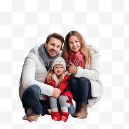 雪图片_快乐的家庭