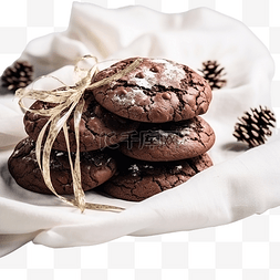 金色禮盒图片_巧克力饼干场景和手套手假期时间