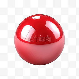 红色的球体图片_红色光泽球