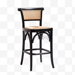 简单棕色椅子元素立体免抠图案