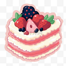 数字蛋糕数字蛋糕图片_数字艺术草莓蛋糕元素立体免抠图